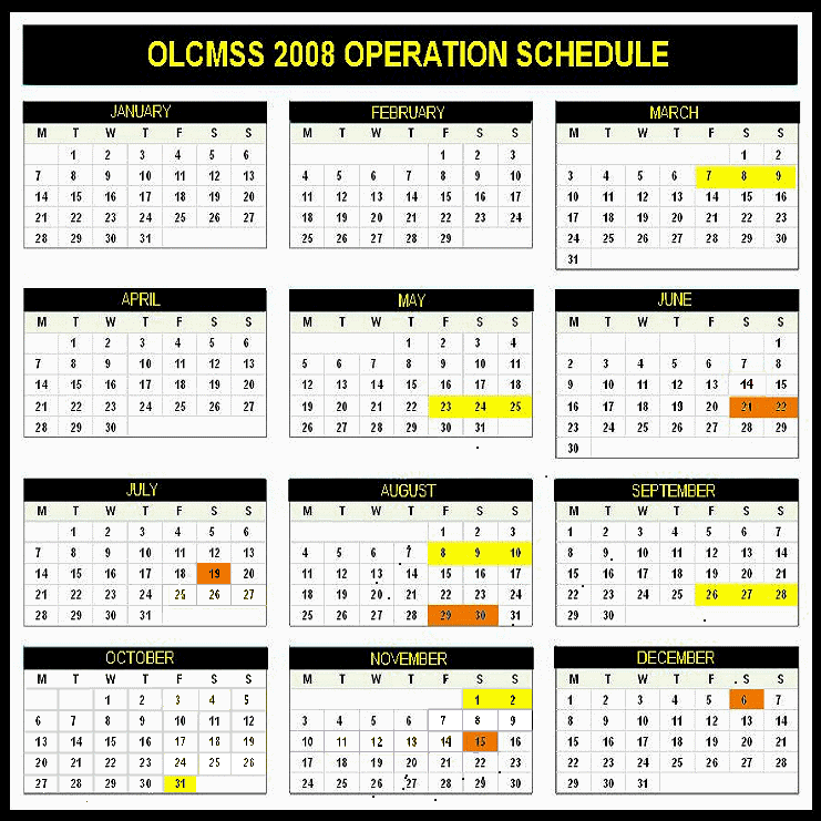 LIONCLAWS CALENDAR